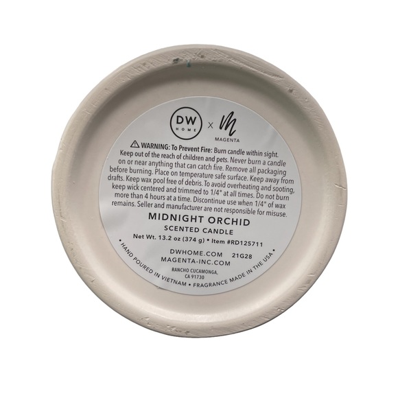 Rae Dunn Candles Scented 2 Stargazer Midnight Orchid gold star ceramic jar - Picture 8 of 9